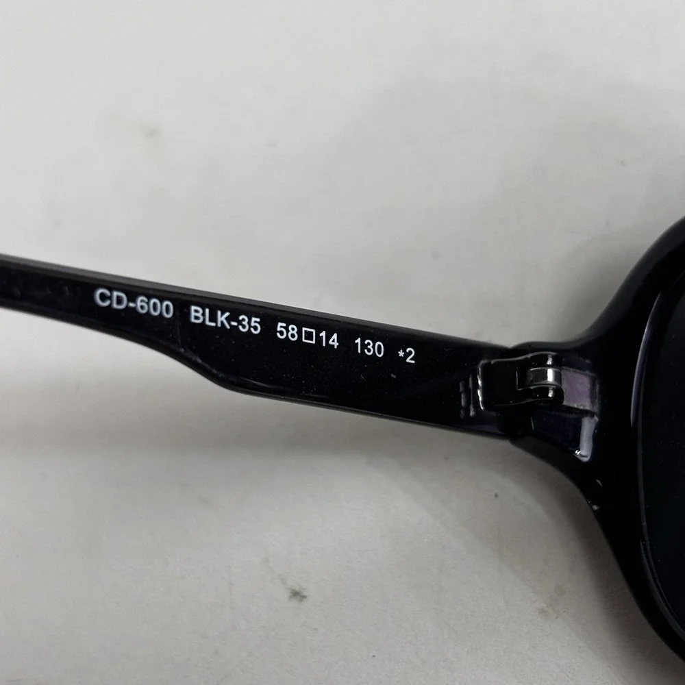 CATHERINE‎ DENEUVE Sunglass Frames ONLY CD600 BLK-35 Black 58-14-130 Metal